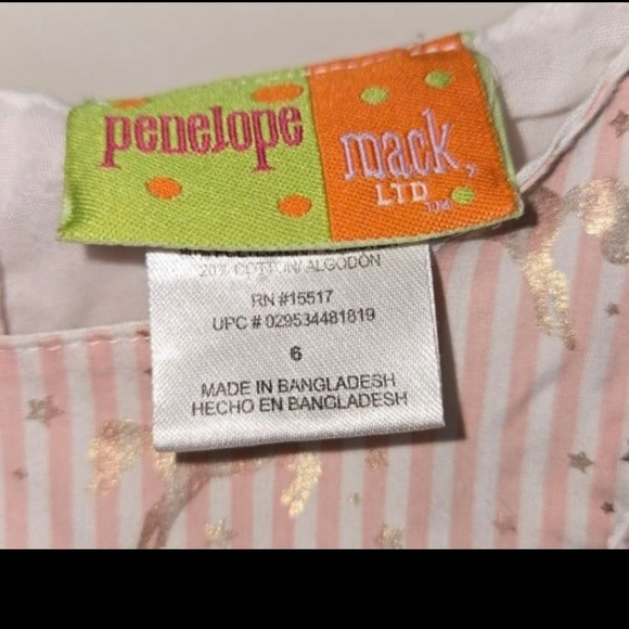 Penelope Mack LTD girls unicorn dress size 6 - Picture 3 of 7
